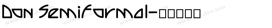 Don Semiformal字体转换